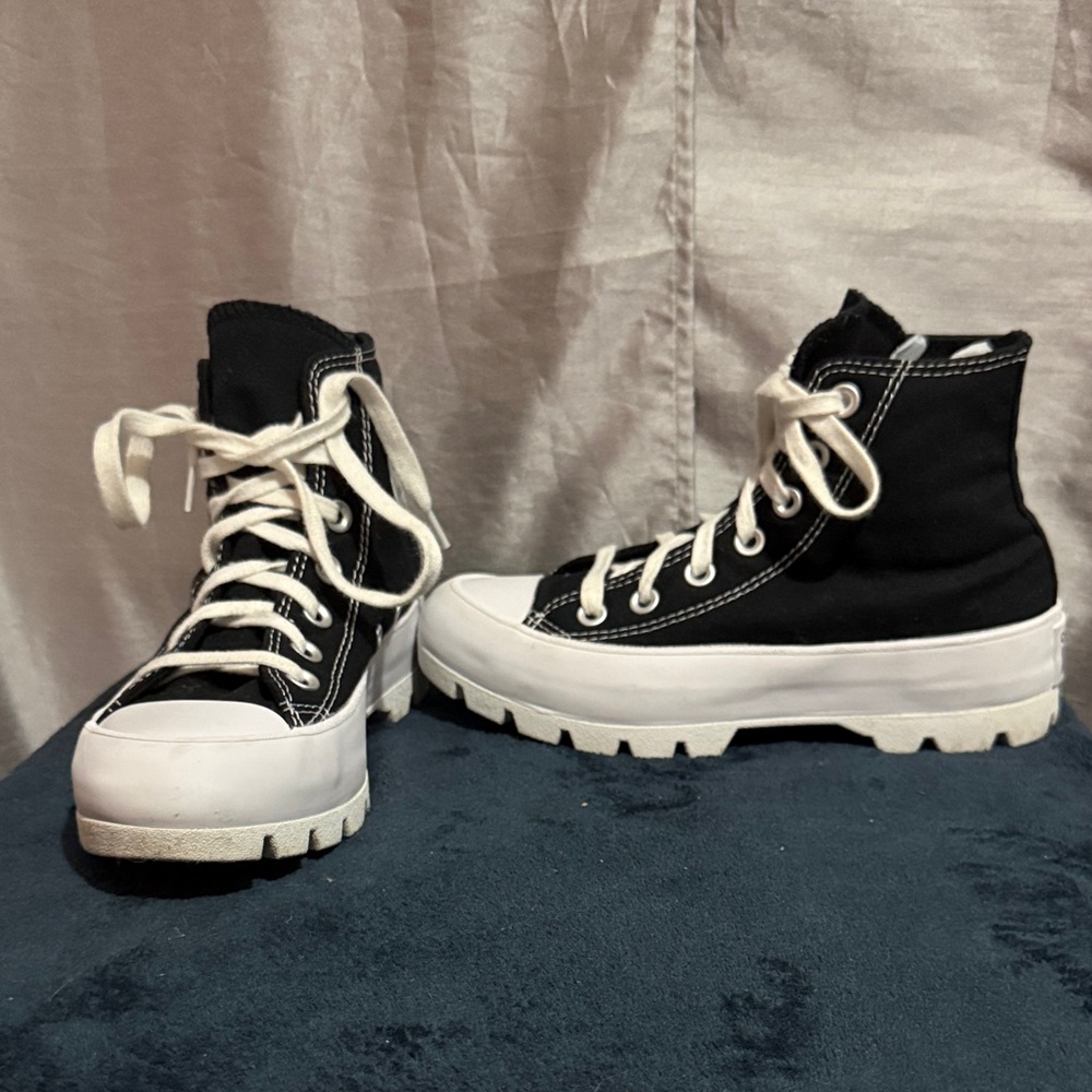 Converse Black and White High-Top Sneakers